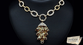 Kaklarota "Rudens Šarms" ar Swarovski™ kristāliem