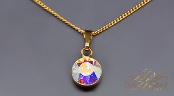 Kulons "Klasika (Aurora Borealis)" ar Swarovski™ kristāliem