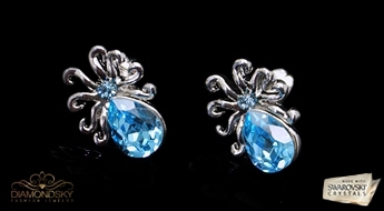 Auskari "Medūza" ar Swarovski™ kristāliem