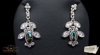 Auskari "Kristāla Lidojums" ar Swarovski™ kristāliem