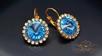 Auskari "Klaris" ar Swarovski™ kristāliem