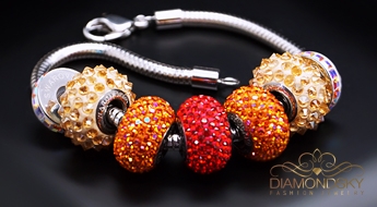 Aproce "BeCharmed Pavé Mini XII" ar Swarovski™ pērllītēm