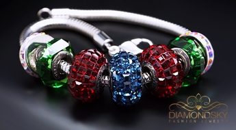 Aproce "BeCharmed Pavé Mini IX" ar Swarovski™ pērllītēm