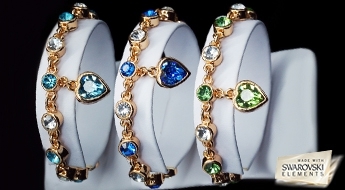 Aproce "Tieši Tev (Chrysolite)" ar Swarovski™ kristāliem