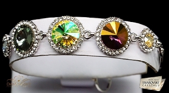 Aproce "Vorteks II (Fern Green)" ar Swarovski™ kristāliem