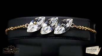 Aproce "Flamenko (Golden SHadow)" ar Swarovski™ kristāliem