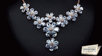 Kaklarota "Paradīzes Ziedi" ar Swarovski™ kristāliem