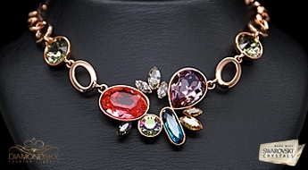 Kaklarota "Zelta Romantika" ar Swarovski™ kristāliem