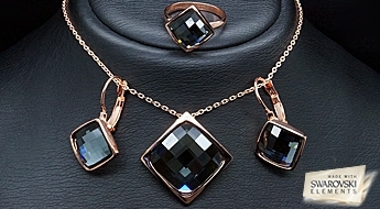 Komplekts "Adelija" ar Swarovski™ kristāliem