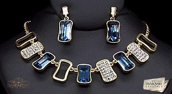 Komplekts "Mirdzums" ar Swarovski™ kristāliem