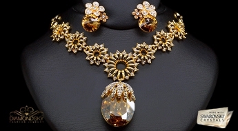 Komplekts "Saules Hameleons" ar Swarovski™ kristāliem