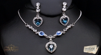 Komplekts "Iemīlējusies Sirds" ar Swarovski™ kristāliem