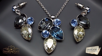 Komplekts "Kristāla Grācija" ar Swarovski™ kristāliem