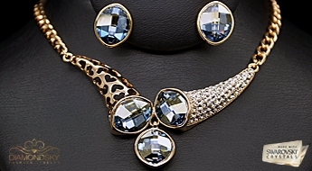 Komplekts "Sāra" ar Swarovski™ kristāliem