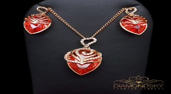 Komplekts "Debesu Kristāls" ar Swarovski™ kristāliem
