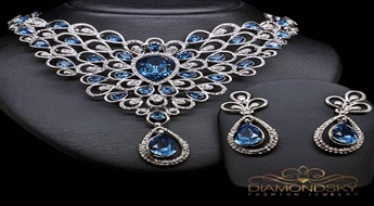 Komplekts "Debesu Krāšņums" ar Swarovski™ kristāliem