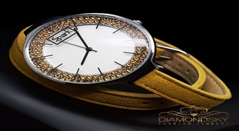 Rokas pulkstenis "Sentella (Golden Shadow)" ar Swarovski™ kristāliem