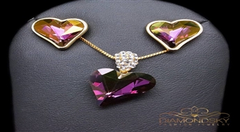 Komplekts "Anšante II" ar Swarovski™ kristāliem
