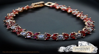 Aproce "Karaliskais Ziediņš II" ar Swarovski™ pērllītēm