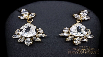 Auskari "Ķeizariene II" ar Swarovski™ kristāliem