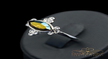 Gredzens "Selēna IV" ar Swarovski™ kristāliem