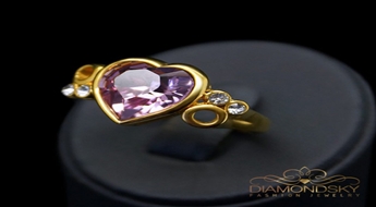 Gredzens "Iemīlējusies Sirds" ar Swarovski™ kristāliem