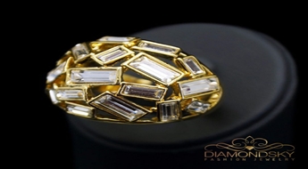 Gredzens "Kristālu Noskaņojums II" ar Swarovski™ kristāliem