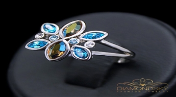 Gredzens "Selēna" ar Swarovski™ kristāliem