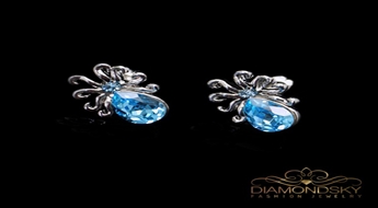 Auskari "Medūza" ar Swarovski™ kristāliem