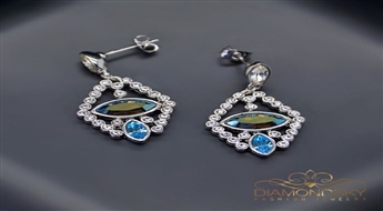 Auskari "Kristāla Lidojums II" ar Swarovski™ kristāliem