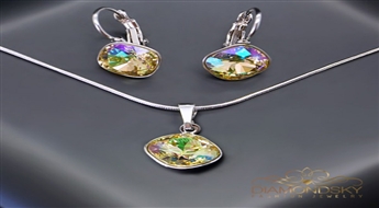 Komplekts "Apžilbinošs Spīdums IV (Luminous Green)" ar Swarovski™ kristāliem