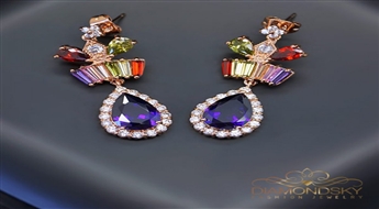 Auskari "Impērijas Kronis II" ar Swarovski™ kristāliem