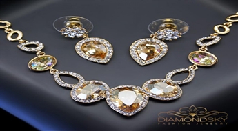 Komplekts "Rudens Šarms" ar Swarovski™ kristāliem
