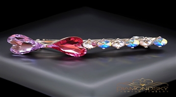 Matu sprādze "Anšante III" ar Swarovski™ kristāliem