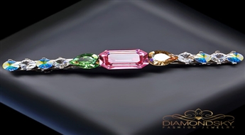 Matu sprādze "Modern" ar Swarovski™ kristāliem