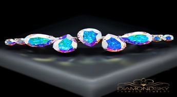 Matu sprādze "Kristāla Kārdinājums (Paradise Shine)" ar Swarovski™ kristāliem
