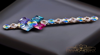Matu sprādze "Lindsija" ar Swarovski™ kristāliem