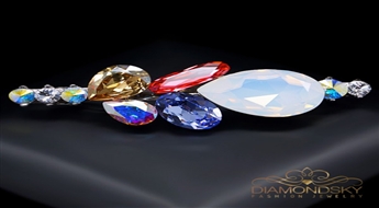 Matu sprādze "Lurdis II" ar Swarovski™ kristāliem