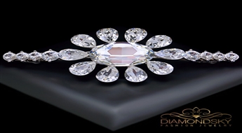 Matu sprādze "Viāna" ar Swarovski™ kristāliem