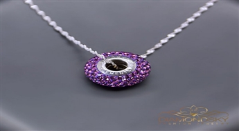 Kulons "BeCharmed Pavé (Amethyst)" ar Swarovski™ kristāliem
