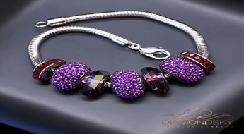 Aproce "BeCharmed Pavé Mini II" ar Swarovski™ pērllītēm