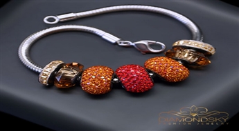 Aproce "BeCharmed Pavé Mini IV" ar Swarovski™ pērllītēm