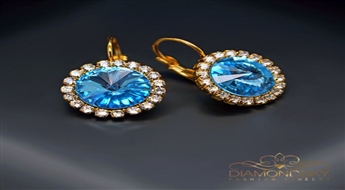 Auskari "Klaris" ar Swarovski™ kristāliem