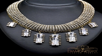 Kaklarota "Marija Antuanete" ar Swarovski™ kristāliem