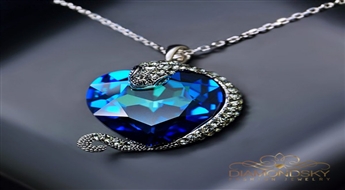 Kulons "Čūska Kārdinātāja" ar Swarovski™ kristāliem