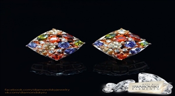 Auskari "Greznība" ar Swarovski™ kristāliem