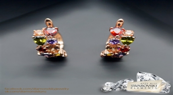 Auskari "Fillori Burvība II" ar Swarovski™ kristāliem