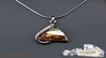 Kulons "Osiris (Golden Shadow)" ar Swarovski™ kristāliem