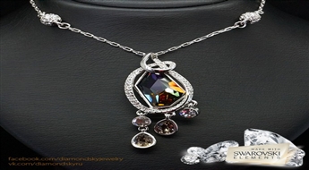 Kulons "Atons" ar Swarovski™ kristāliem