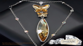 Kulons "Mitra (Golden Shadow)" ar Swarovski™ kristāliem